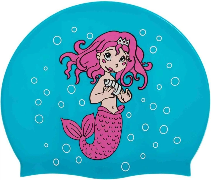 Шапочка для плавания Aqua Speed Kiddie Mermaid 1784 (142-Mermaid) Light Blue детская - изображение 3