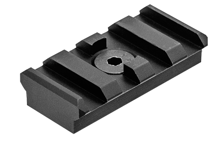 Планка Picatinny на M-LOK Leapers UTG PRO 4-Slot Black MTURS09S - зображення 1