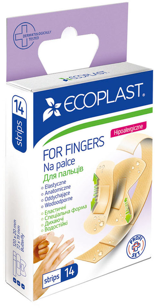 Набір пластирів Nordeplast медичних еластичних «Для пальців» 14 шт. (4751028532283) - изображение 1