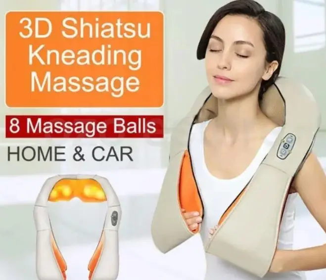 Универсальный массажер Massager of Neck Kneading, Электрический массажер для шеи, плеч, спины и поясницы - изображение 8