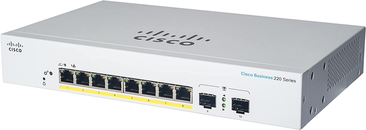 Комутатор Cisco CBS220-8T-E-2G-UK - зображення 1