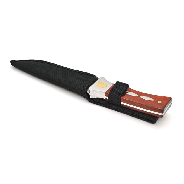 Нож для кемпинга SC-8104, Wood+Steel, Чехол - изображение 2