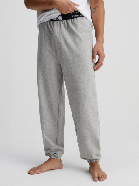 Піжамні штани чоловічі бавовняні Calvin Klein Underwear 000NM2393E-P7A S Сірі (8720107551848) - зображення 1