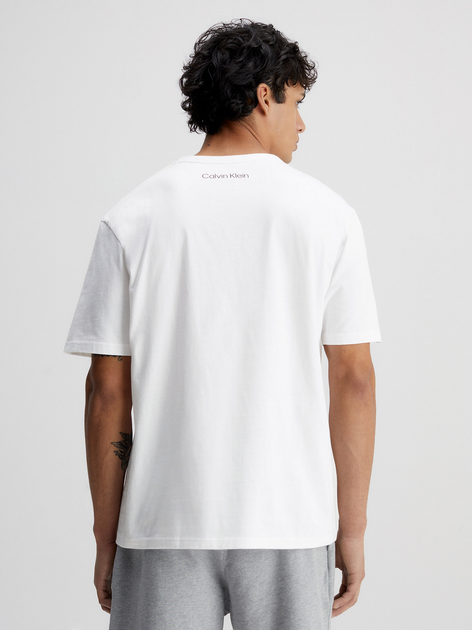 Футболка бавовняна довга чоловіча Calvin Klein Underwear 000NM2399E-100 XL Біла (8720107554290) - зображення 2