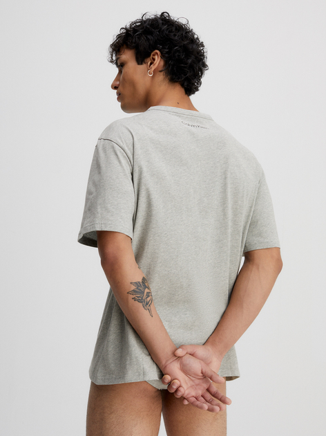 Koszulka męska bawełniana Calvin Klein Underwear 000NM2399E-P7A M Szara (8720107555068) - obraz 2