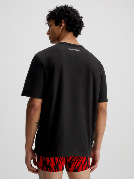 Футболка бавовняна довга чоловіча Calvin Klein Underwear 000NM2399E-UB1 M Чорна (8720107557321) - зображення 2
