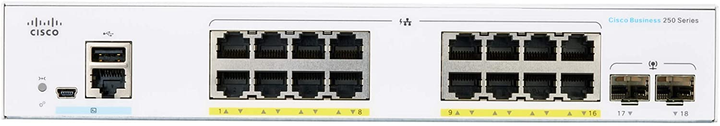 Комутатор Cisco CBS350-16P-2G-UK - зображення 2