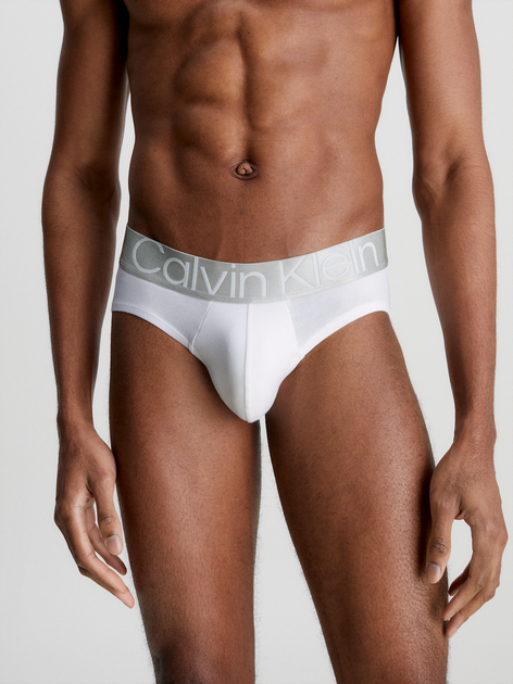 Набір трусів сліпів чоловічих бавовняних Calvin Klein Underwear 000NB3129A-MPI M 3 шт Чорний/Білий/Сірий (8719855393954) - зображення 2
