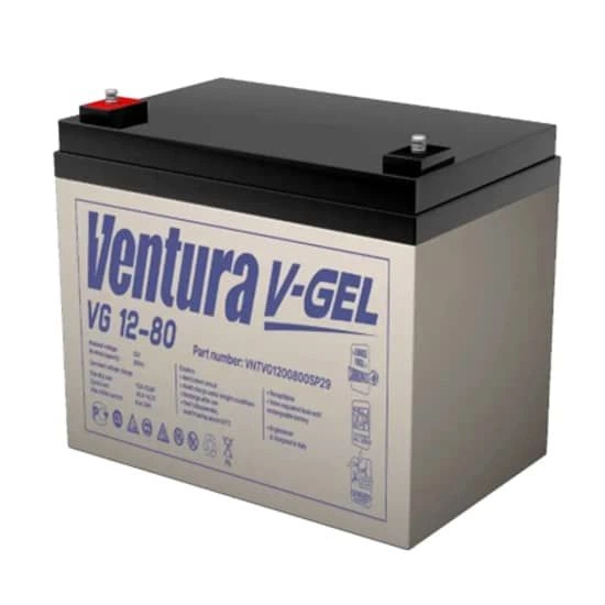 Акумулятор Ventura VG 12-80 GEL (гелевий) - GEL на 12 В 80 ампер-годин - Фото 1 Акумулятор Ventura VG 12-80 GEL (гелевий) - GEL на 12 В 80 ампер-годин - зображення 1