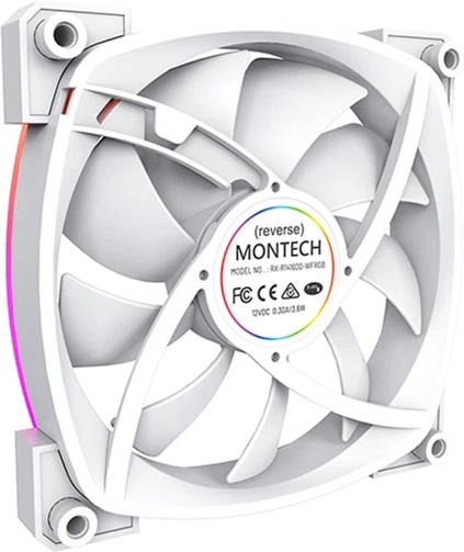 Вентилятор Montech RX140 PWM White - зображення 4