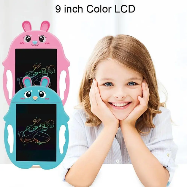 Детский графический планшет для рисования Animals Writing Tablet LCD со стилусом, Цвет: Синий AV342DAJ47 - изображение 5