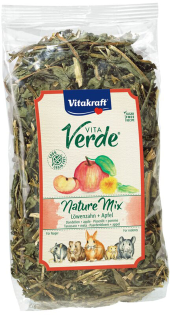 Mieszanka traw dla gryzoni Vitakraft Nature Mix Dandelion and Apple for rodents 80 g (4008239256959) - obraz 1