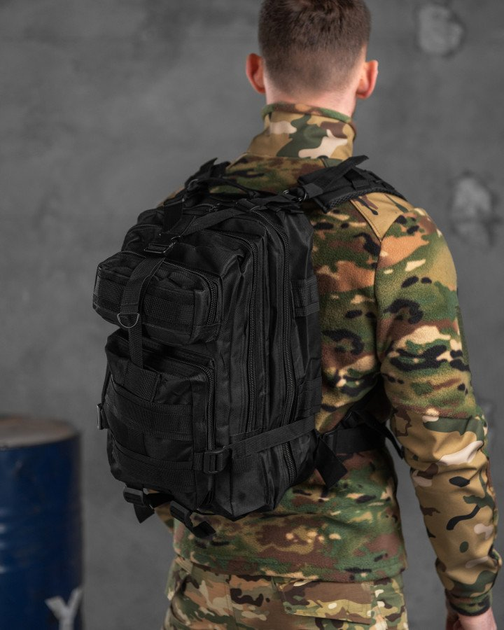 Штурмовий тактичний рюкзак л indestructible чорний - зображення 1