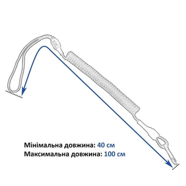 Страхувальний шнур для пістолета Карабін-Шнур Coyote - зображення 2
