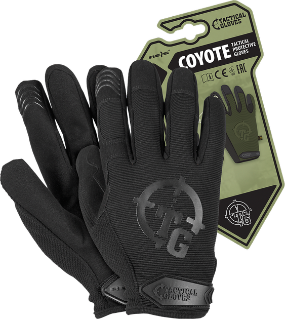 Перчатки тактические полнопалые REIS TACTICAL GLOVES RTC-COYOTE Black L - изображение 1