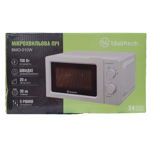 Мікрохвильова піч Blaufisch BMO-010W - изображение 2