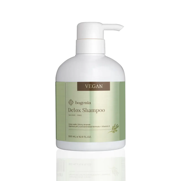 Шампунь безсульфатный для волос блеск и защита Vegan Detox Bogenia 500 ...