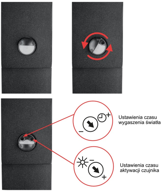 Słupek ogrodowy LED DPM GRD106 z czujnikiem ruchu 100 cm (5906881210642) - obraz 7