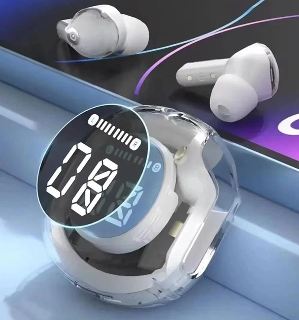 Бездротові bluetooth навушники TWS Ultrapods Max Air39 білі - зображення 4