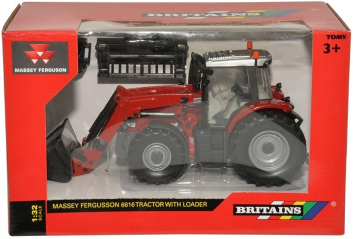 Traktor TOMY Britains Massey Ferguson z ładowaczem 6616 (0036881430827) - obraz 1