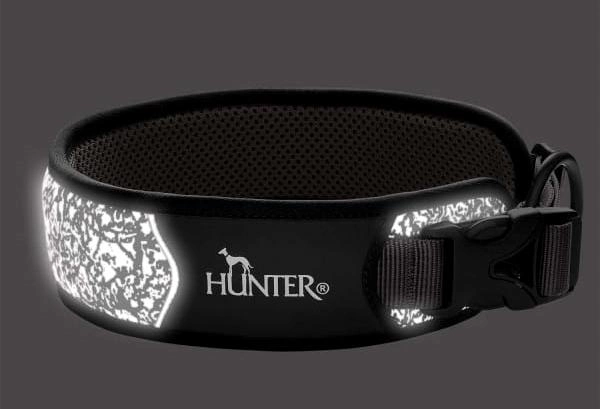 Нашийник для собак Hunter Divo Reflect M 35 - 45 см Black/Grey (4016739689658) - зображення 2