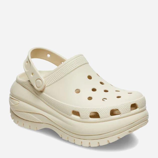 Жіночі крокси Crocs Mega Crush 207988-2Y2 38-39 (M6/W8) 24 cм Бежеві (196265104161) - зображення 4