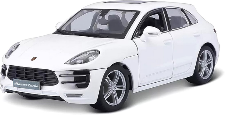 Metalowy model samochodu Bburago Porsche Macan Biały 1:24 (4893993002757) - obraz 1