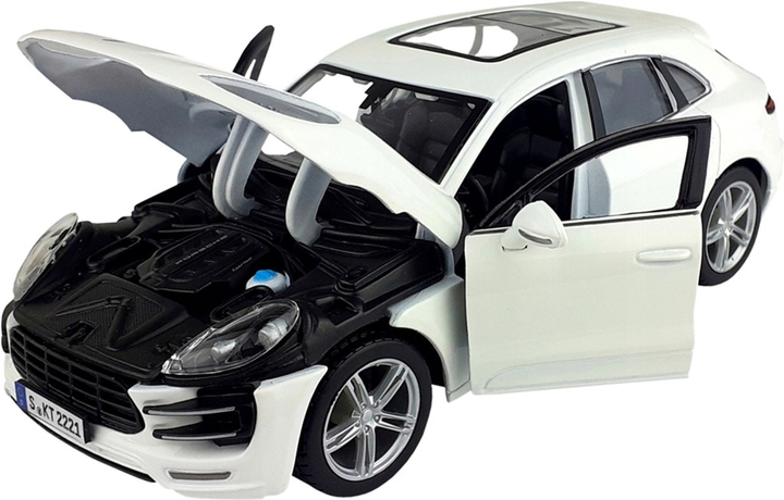 Metalowy model samochodu Bburago Porsche Macan Biały 1:24 (4893993002757) - obraz 3