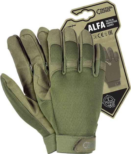 Перчатки тактические полнопалые REIS TACTICAL GLOVES RTC-ALFA Olive S - изображение 1