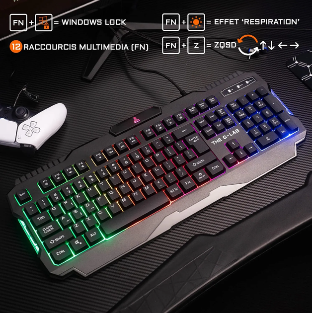 Ігровий комплект The G-Lab Combo Helium 4-in-1 Black g1 - изображение 2