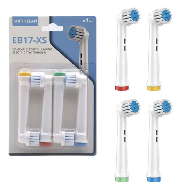 Насадки EB17-XS для Oral B Sensitive 4 шт з м'якими щетинами для щіток оралбі - зображення 5