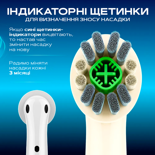 Насадки EB18-X для Oral B 3d white сменные 4 шт для электрической зубной щетки орал би - изображение 2