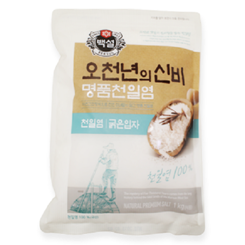 Морська сіль для кимчі CJ Premium Natural Fine Salt Корея, 1 кг - зображення 2
