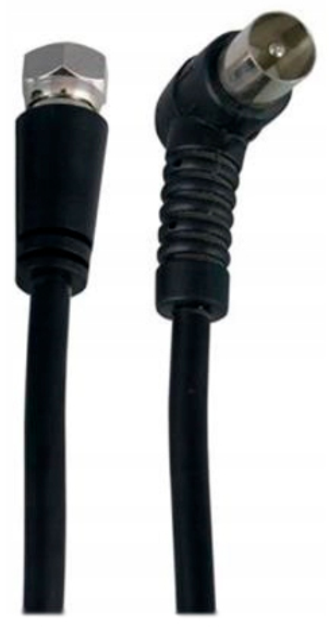 Kabel antenowy DPM TV-F 3 m BMF32B czarny (5906881208038) - obraz 2