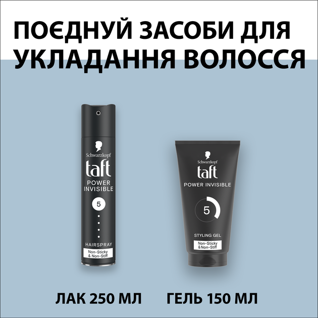 Гель для стайлінгу Taft Power Invisible 150 мл (9000100876452) - изображение 6