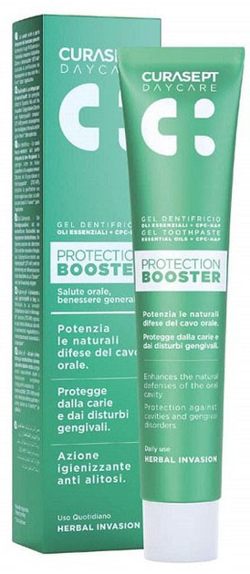 Зубна паста CURASEPT Daycare Protection Booster Herbal Invasion 75 мл (8056746073299) - зображення 1