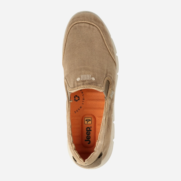 Buty wsuwane męskie Jeep JM41032A-025 45 (11UK) 30 cm Beżowe (8055304805051) - obraz 4