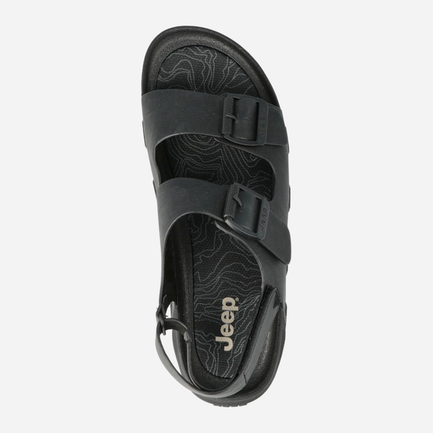 Sandały męskie sportowe Jeep JM41132A-062 44 (10UK) 29.3 cm Czarne (8055304808618) - obraz 4