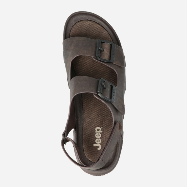 Sandały męskie sportowe Jeep JM41132A-030 44 (10UK) 29.3 cm Ciemnobrązowe (8055304808540) - obraz 4