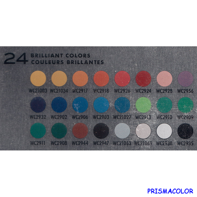 Акварельні кольорові олівці Prismacolor Watercolor 24 кольори - зображення 3