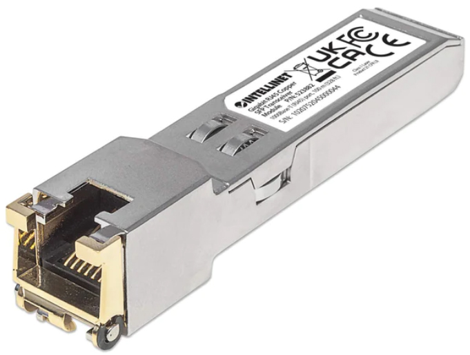 Модуль SFP Intellinet Gigabit RJ-45 (766623523882) - Фото 1 Модуль SFP Intellinet Gigabit RJ-45 (766623523882) - изображение 1