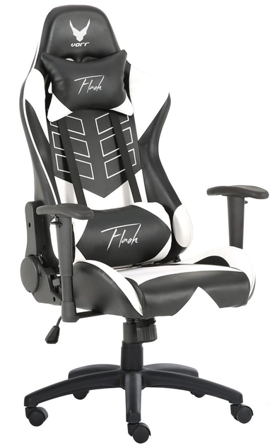 Геймерське крісло Varr Flash RGB Black-White (5907595452090) - зображення 2