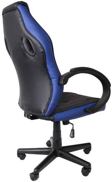 Fotel gamingowy Varr Indianapolis Black-Blue (5907595439510) - obraz 4