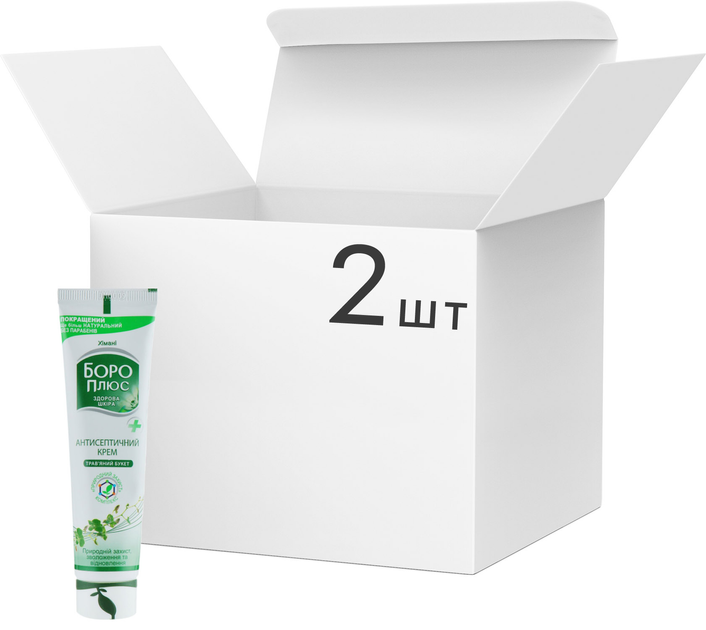 Упаковка крема Боро Плюс Травяной букет Антисептический 25 мл х 2 шт (8901248101240) - изображение 1
