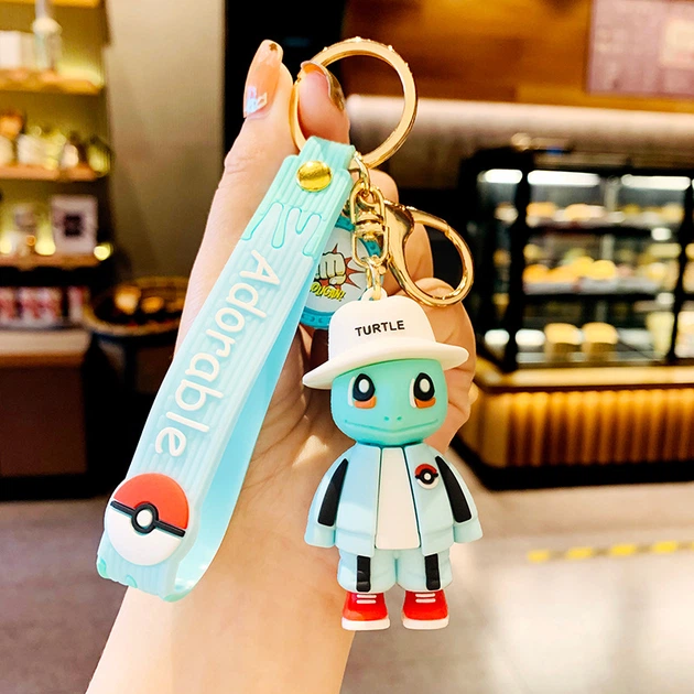 Брелок Покемон Пикачу Сквиртл Pokemon Pikachu Squirtle фигурка игрушка для ключей, рюкзака, сумки 7 см - изображение 3
