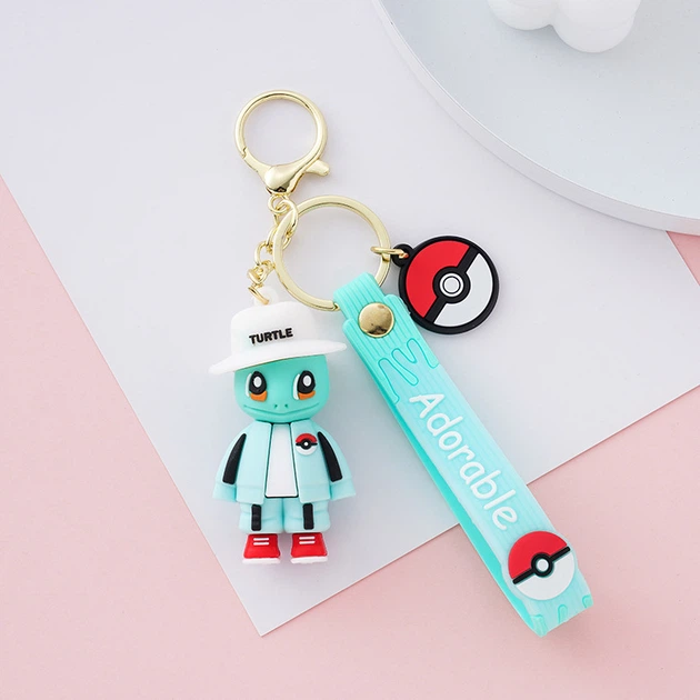 Брелок Покемон Пикачу Сквиртл Pokemon Pikachu Squirtle фигурка игрушка для ключей, рюкзака, сумки 7 см - изображение 4