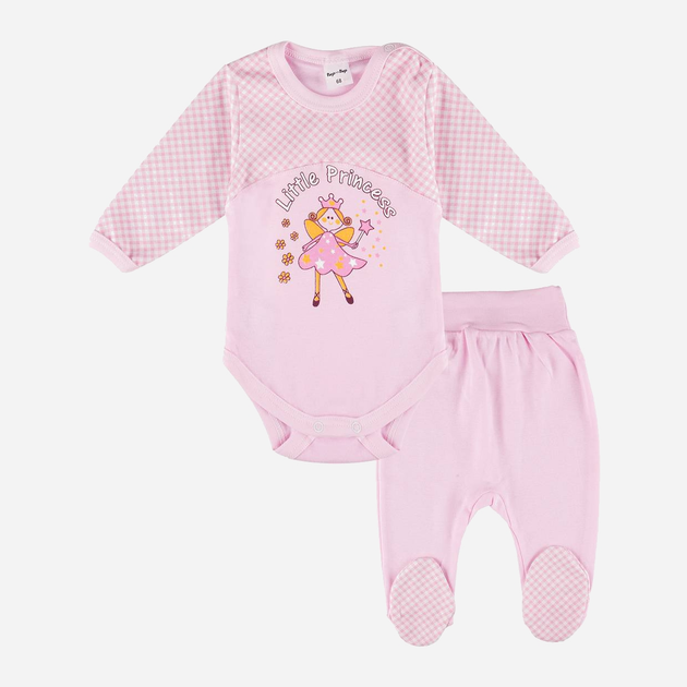 Дитячий комплект (боді + повзунки) для новонароджених для дівчинки Tup Tup T21B202-2510 62 см Рожевий (5901845287142) - зображення 1