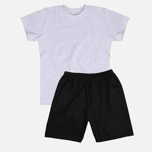 Підлітковий комплект (футболка + шорти) для хлопчика Tup Tup SP200CH-1010 152 см Білий/Чорний (5907744051983) - зображення 1