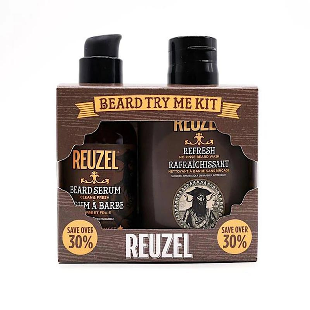 Набір для догляду за бородою Reuzel Try Reuzel Beard Kit Шампунь для бороди 100 мл + Сироватка для бороди 50 г (0850020289097) - зображення 1