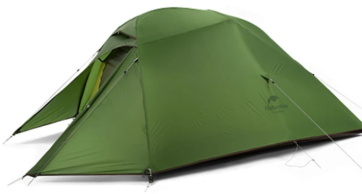 Палатка сверхлегкая одноместная с футпринтом Naturehike Cloud Up 1 Updated NH18T010-T 20D Темно-зеленая (6927595765678) - изображение 2